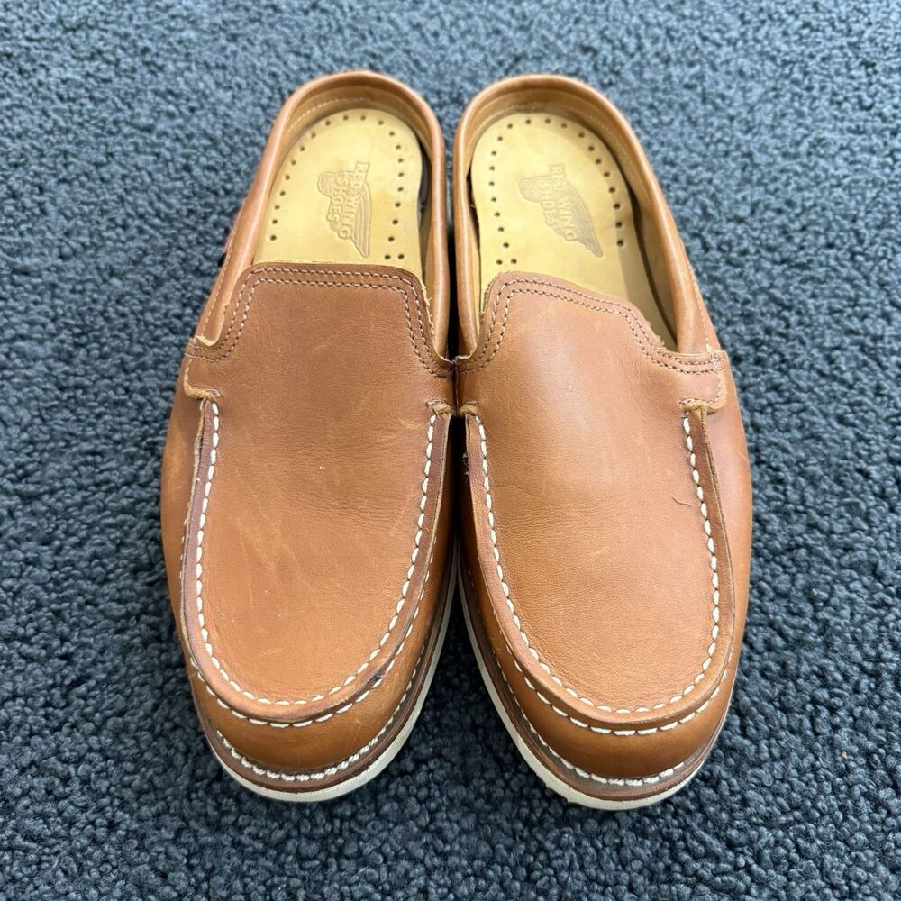 Red Wing Shoes Brown Leather Slip-On Boots